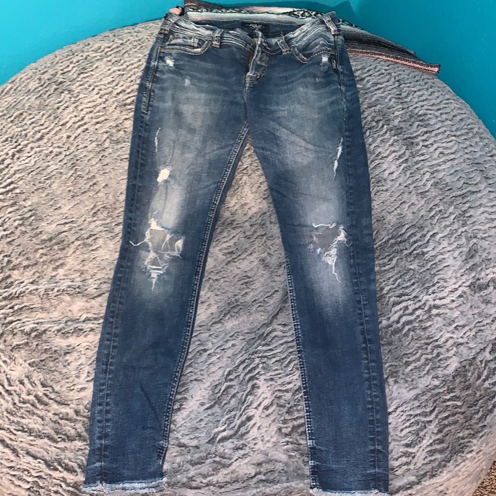 Mid skinny jeans